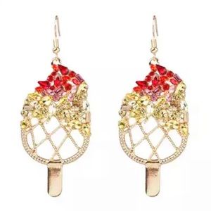 Popsicle rhinestone earrings